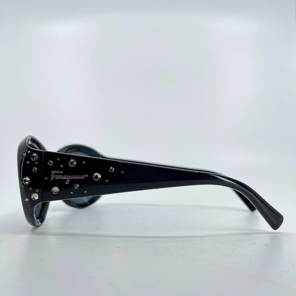 Salvatore Ferragamo Sunglasses Frames‎ 2147-B 101 Black Silver 56-15-130 H7106 main image 4